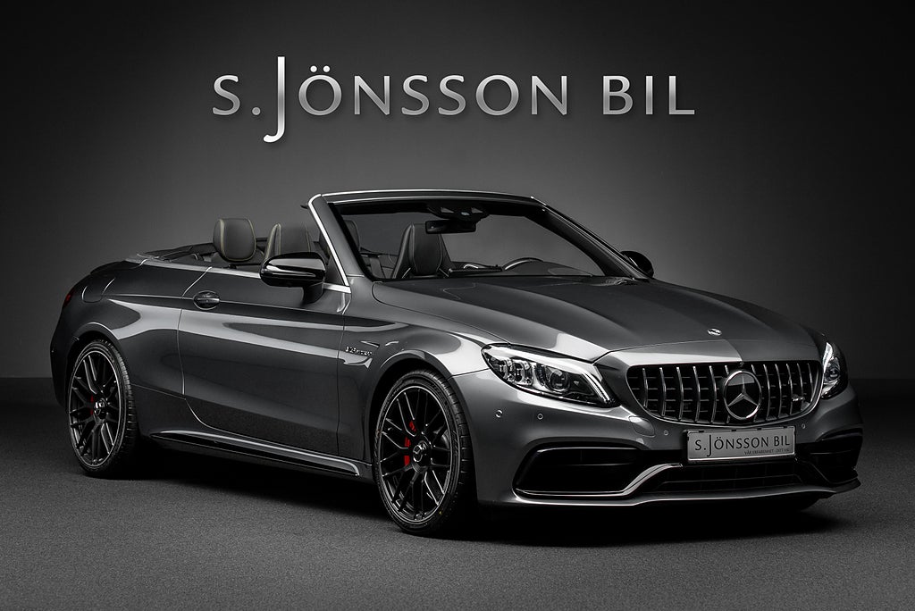 Mercedes-Benz C63 S AMG Cabriolet / Kolfiber ratt / Performance stolar