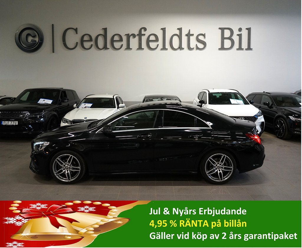 Mercedes-Benz CLA 180 AMG H/K GPS Pano Värmare 4.95 %RÄNTA