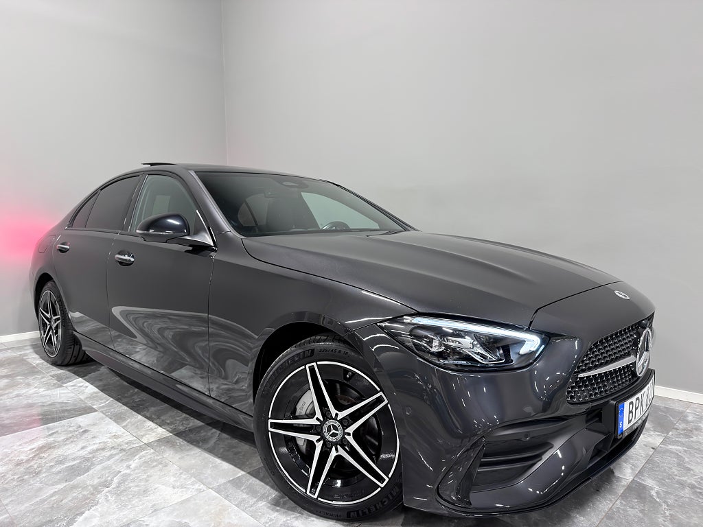 Mercedes-Benz C 300 e AMG/GPS/Burmester/360°/Värmare/ "Reserverad"