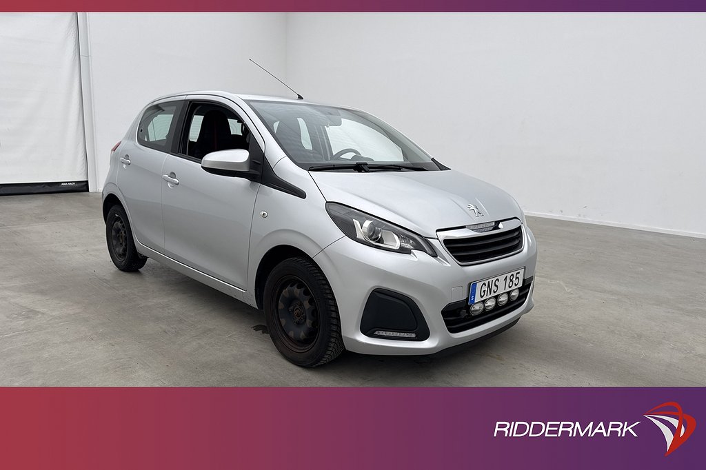 Peugeot 108 1.0 VTi 69hk Motorvärmare Bluetooth Extra-Ljus