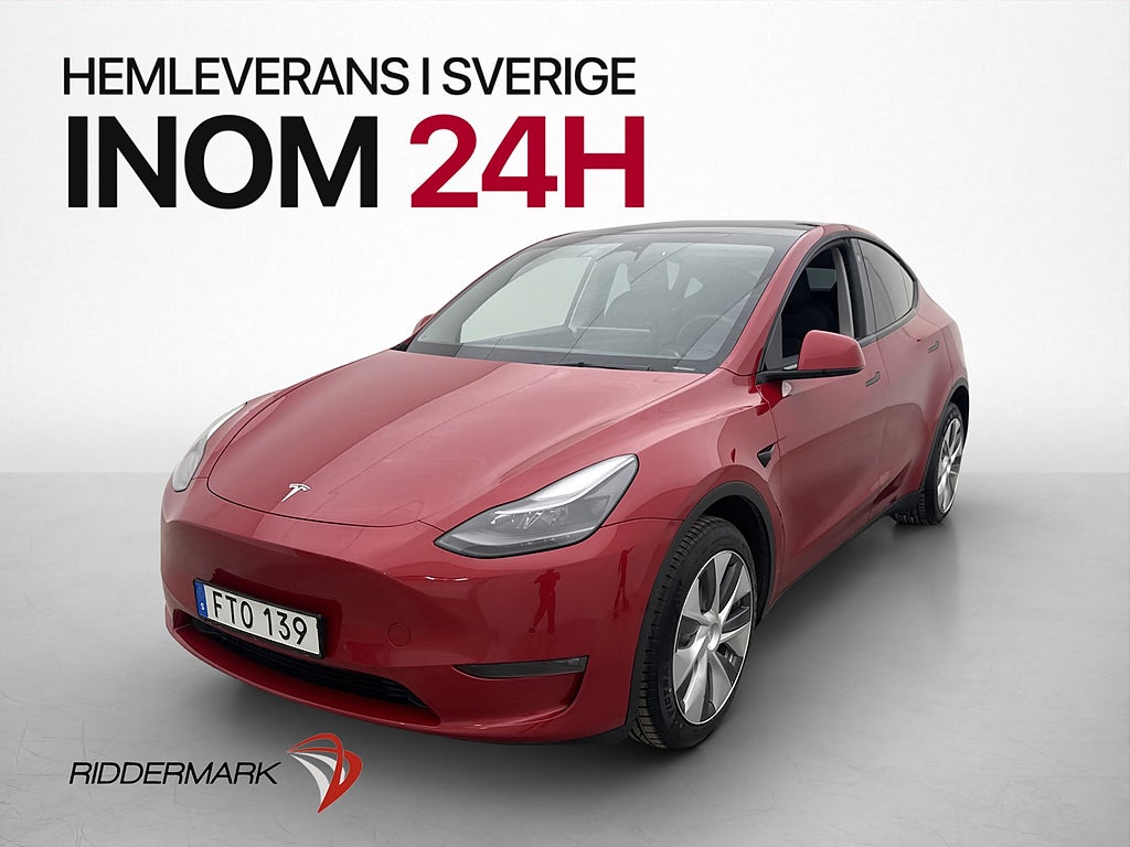 Tesla Model Y Long Range AWD AP En-Brukare MOMS Svensksåld