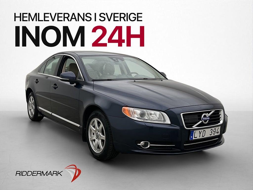 Volvo S80 D5 Summum Värmare Sensorer Skinn Elstol Adapt-Fart