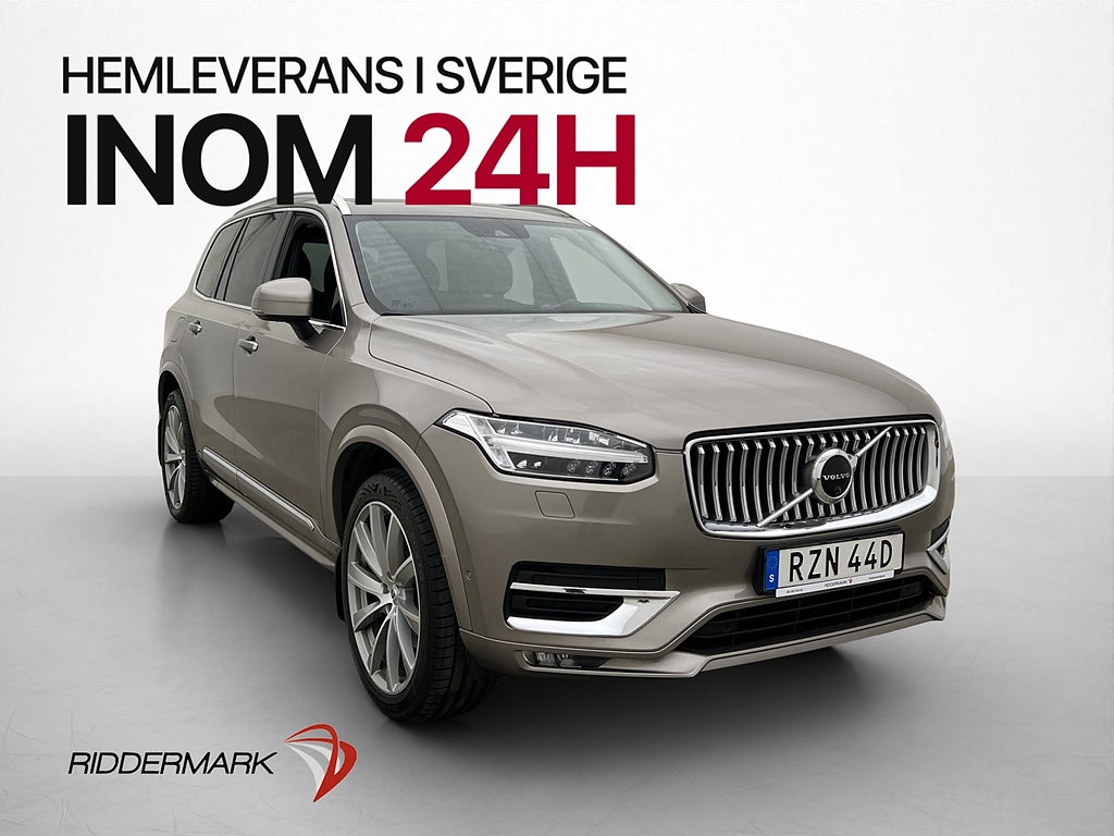 Volvo XC90 B5 AWD Inscription Värmare 360 Drag B&W