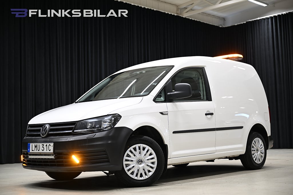 Volkswagen Caddy 2.0 TDI 75HK Dieselvärmare|Bluetooth|Blixtljusramp