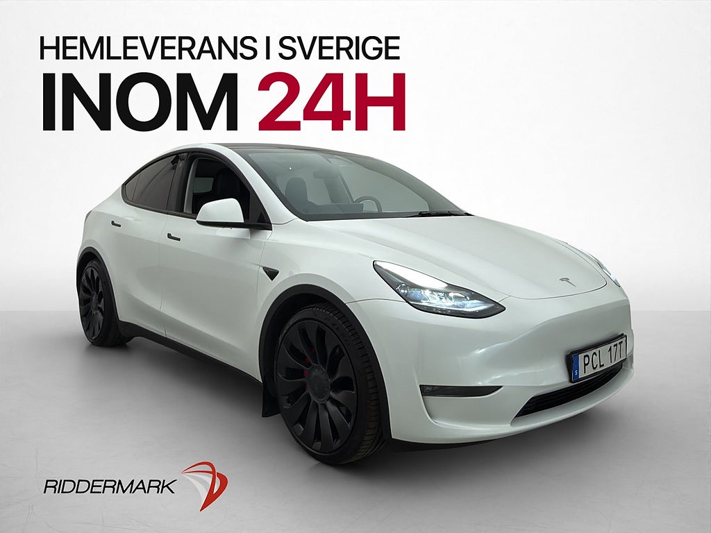 Tesla Model Y Performance 534hk Drag Pano Kamera Navi Läder