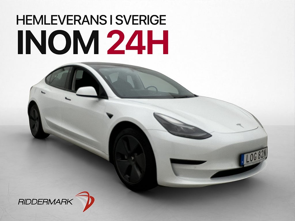 Tesla Model 3 Standard Range Sv-Såld AP Pano Värmare 360°