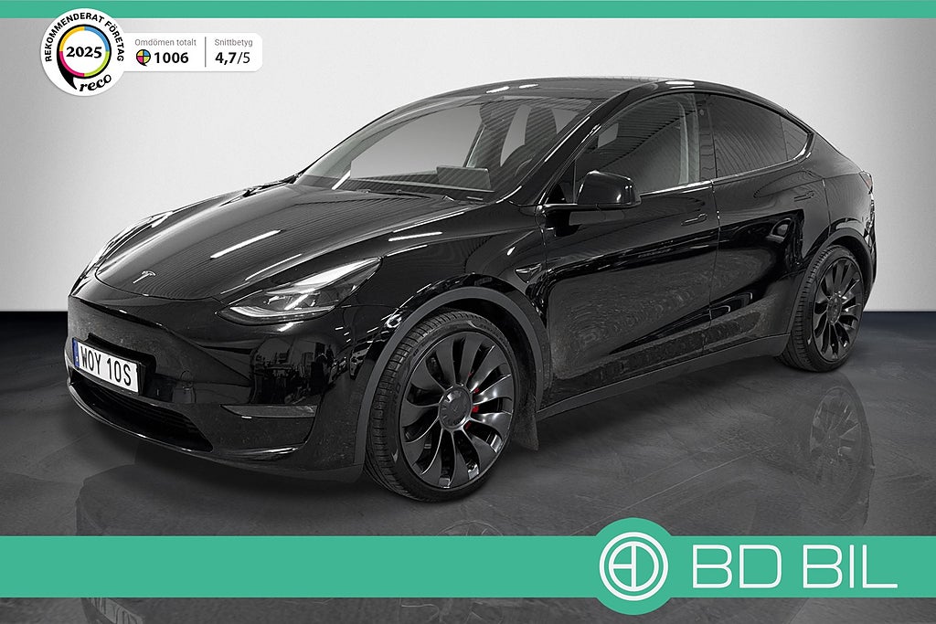 Tesla Model Y PERFORMANCE AWD PANORAMA EN BRUKARE MOMS
