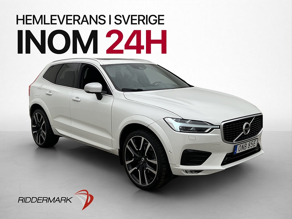 Volvo XC60 D4 AWD R-Design Pano HUD H/K Läder Luft Värm Drag