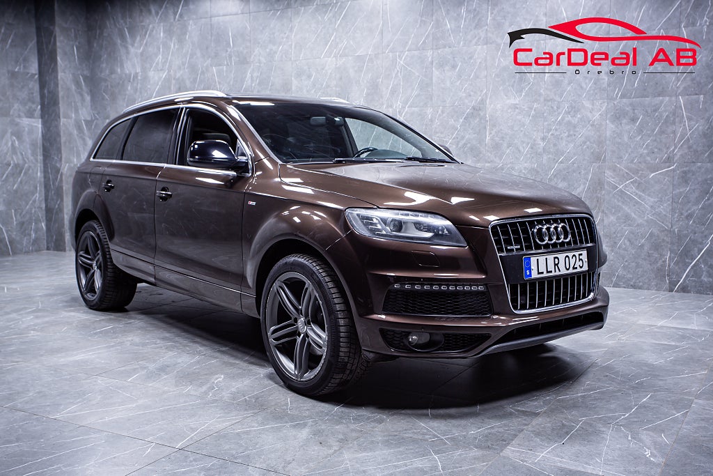 Audi Q7 3.0 TDI V6 7-Sits Quattro S-Line Pano Värmare Navi Drag