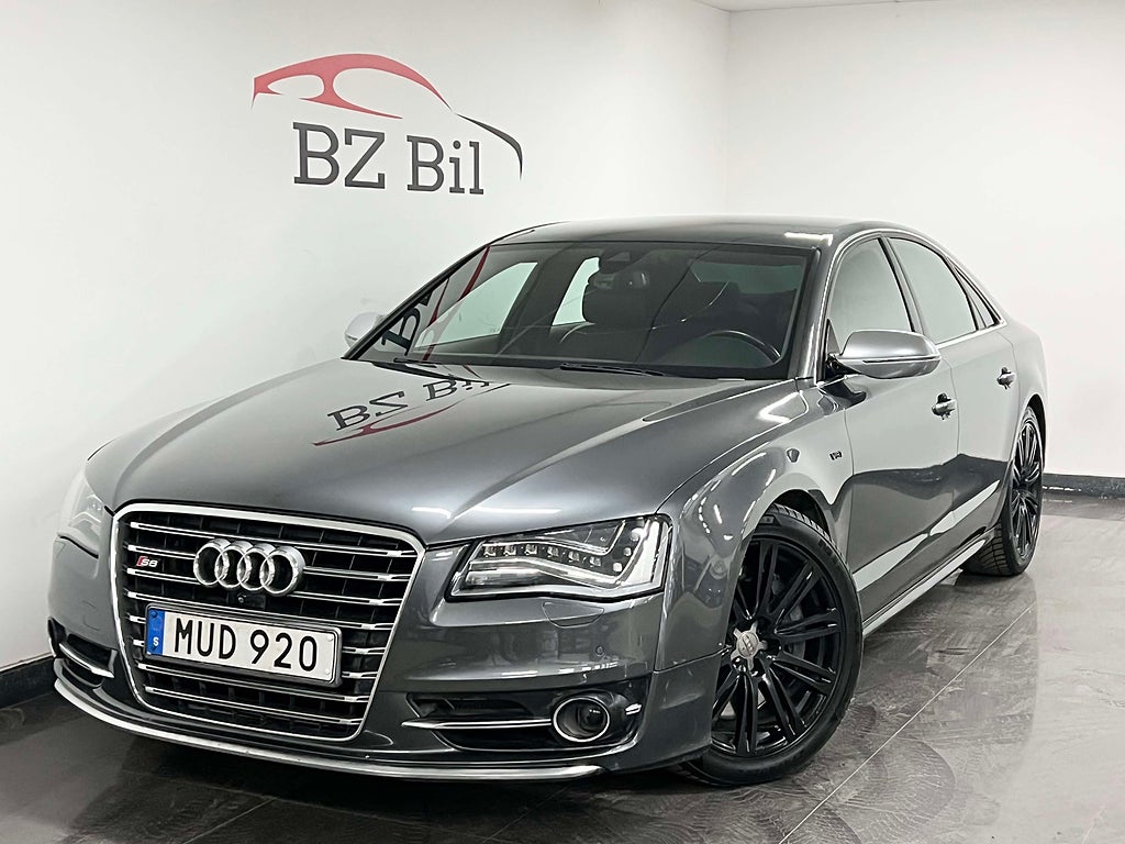 Audi S8 4.0 V8T Quattro/BOSE/ Värmare/ 360°/ SV-Såld/ 520hk 