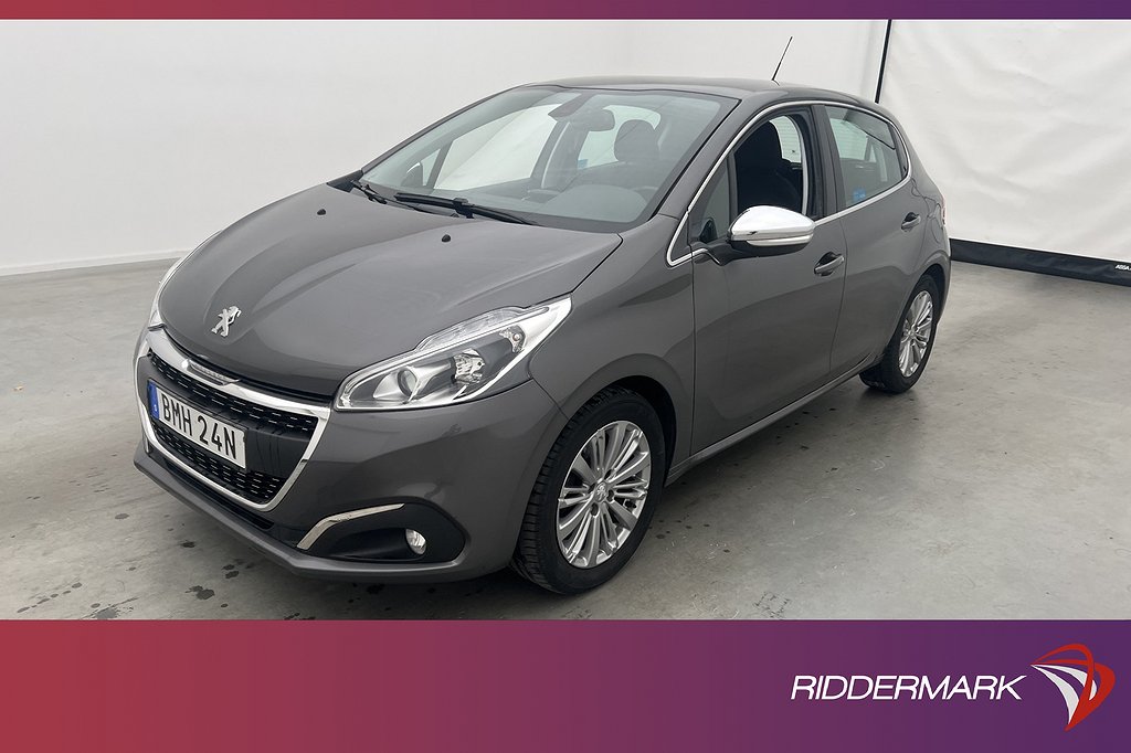 Peugeot 208 1.2 VTi 83hk Navi Sensorer Farthållare 0,48l/Mil