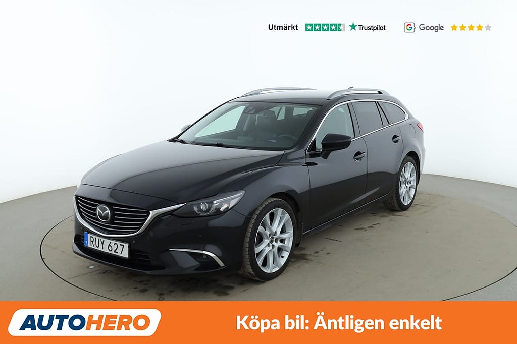 Mazda 6 Wagon 2.5 SKYACTIV-G Optimum / GPS, Dragkrok, Backkamera