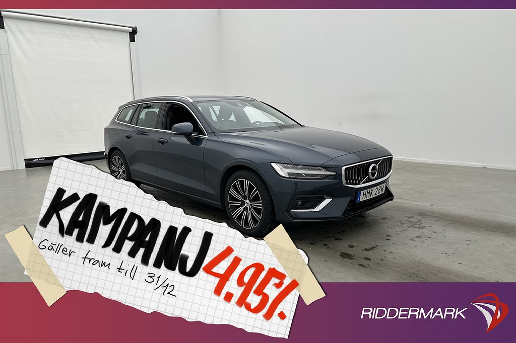 Volvo V60 D3 Inscription VOC Keyless Skinn Drag 4,95% Ränta