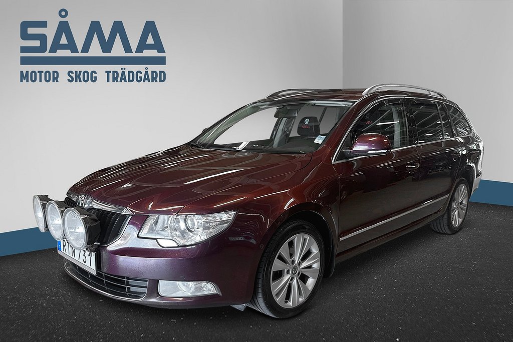 Skoda Superb Kombi 2.0 TSI 200 HK. AUT. Drag. Skinn.Elstolar