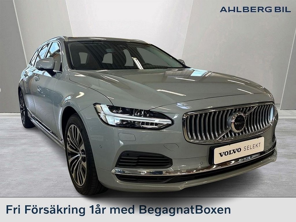 Volvo V90 Recharge T6 Core Edition, Ljuspaket, Parkeringskamera 360, Tonad