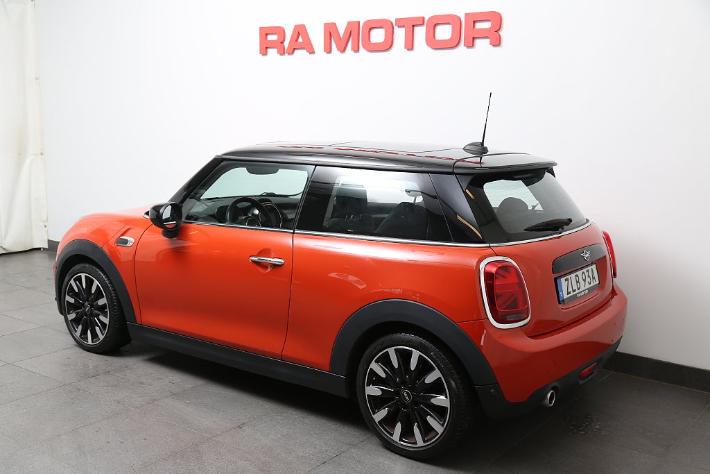 MINI Cooper 3-dörrars 136hk Aut Panorama Motorvärmare 2021