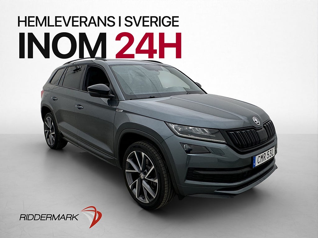 Skoda Kodiaq 2.0 TSI 4x4 Sportline 7-Sits Cockpit Värm Drag