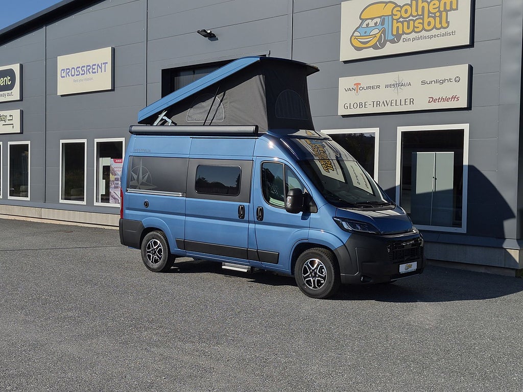 Westfalia Columbus 540D Pop-up Premium 150 Ah litium, 300 W solcell, autom