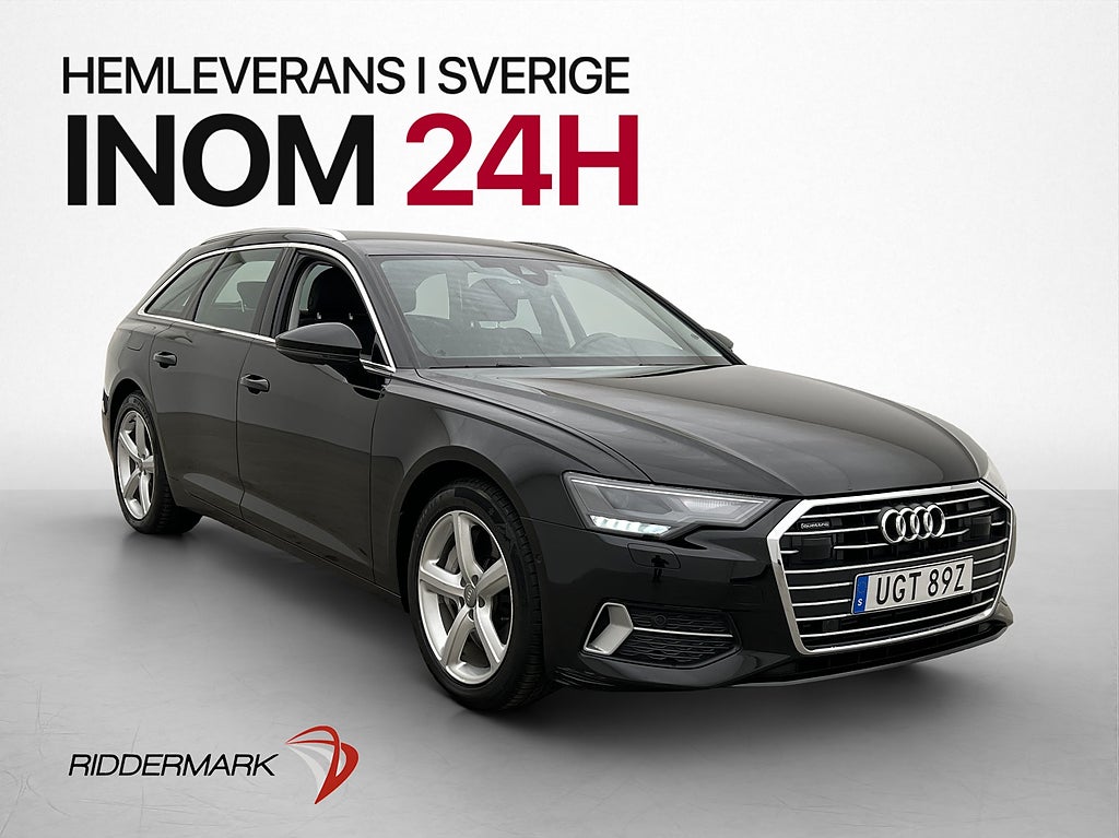Audi A6 50 TFSI e Q Drag Cockpit CarPlay Navi Sensorer