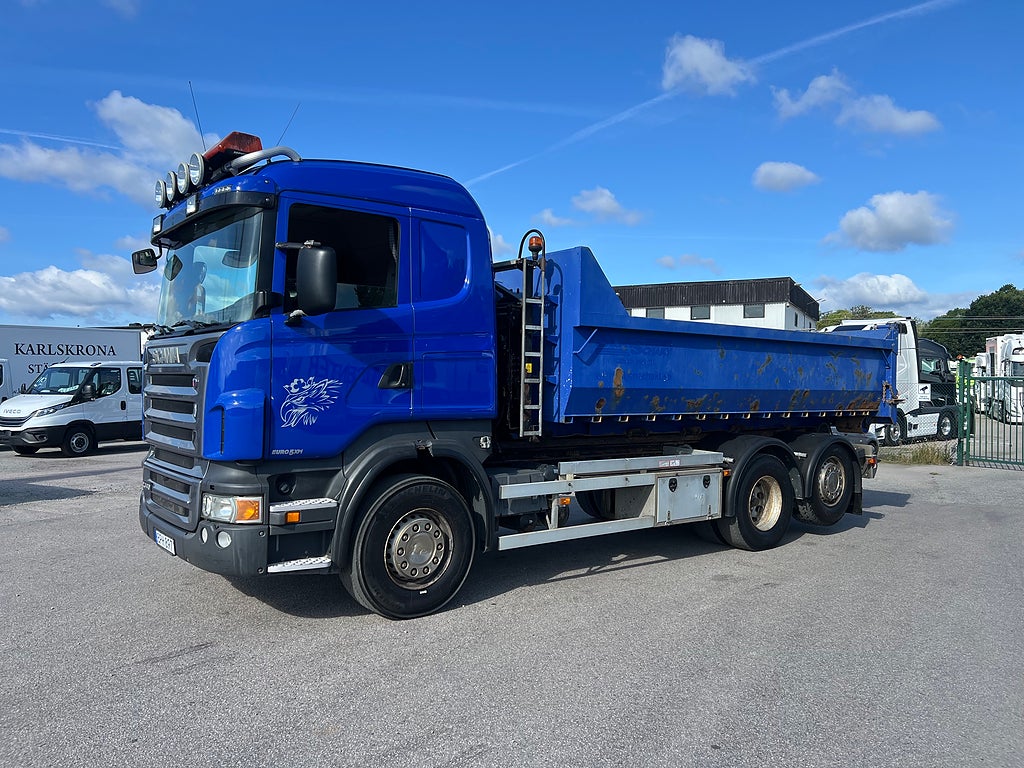 Scania R440 6x2*4 Hiab Lastväxlare inkl Flak, Euro 5