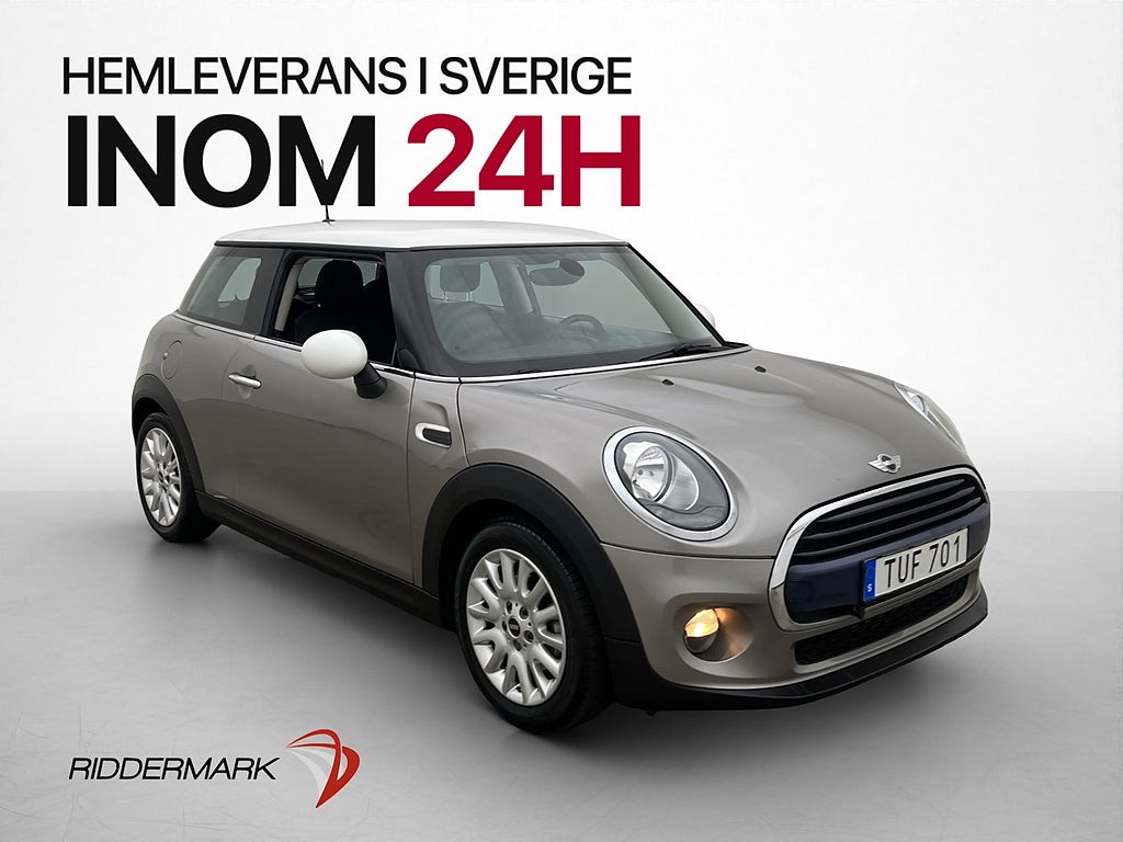 MINI Cooper 3-Dörrars 136hk Pepper M/K-Värmare P-Sensorer
