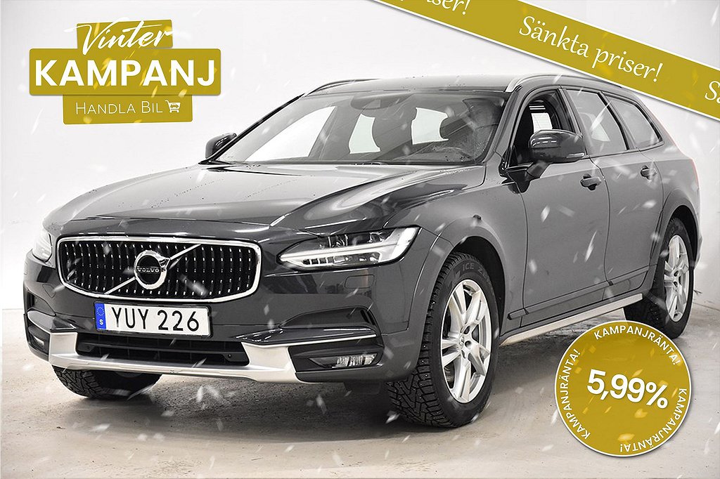 Volvo V90 Cross Country D4 AWD Dieselvärmare Dragkrok V-Dubb 190hk