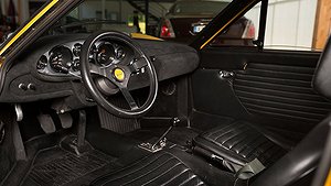 Trots att Ferrarin är från 1971 har bilen endast rullat 390 mil. 