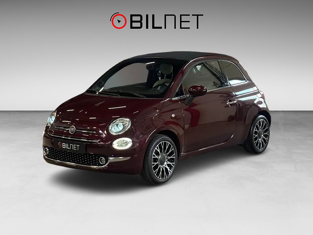 Fiat 500 Hybrid Lounge Star Edition Bordeaux Metallic Cabriolet