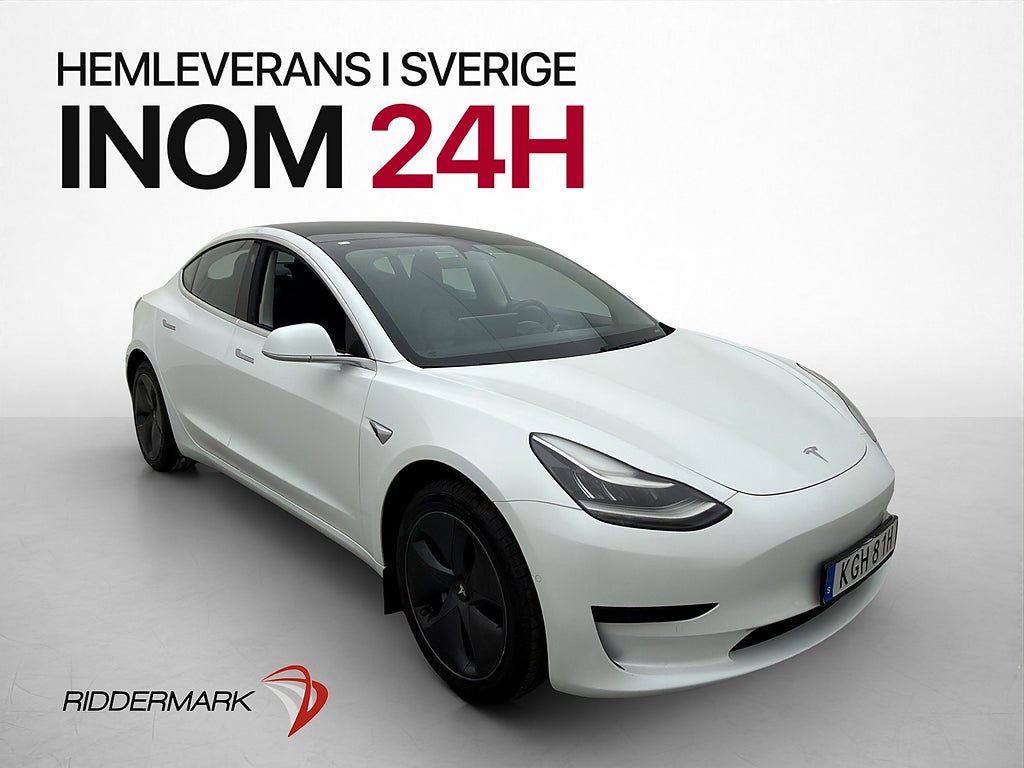 Tesla Model 3 Standard Range Plus 306hk Navi Kamera Panorama
