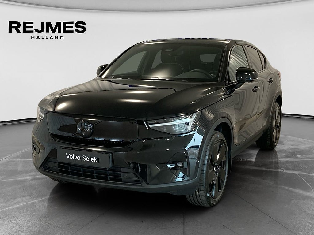 Volvo EC40 Twin Motor Performance M Ultra Black Edt | Dragkrok | Mörktonade