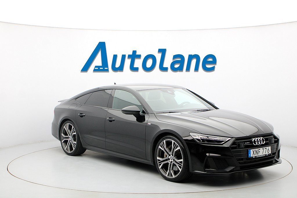 Audi A7 55 TFSI quattro S Line, B&O, 360°, 21", Matrix 340hk