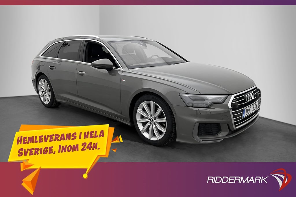 Audi A6 40 TDI Q Full S-Line Cockpit D-Värmare Kamera Drag