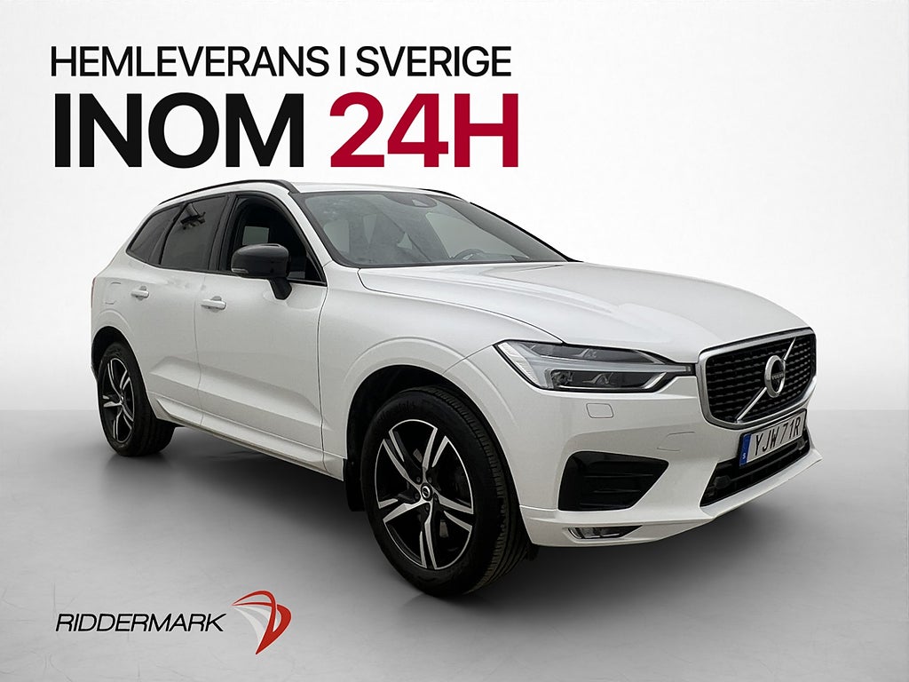 Volvo XC60 B4 AWD R-Design VOC Pano H/K 360° HuD Drag D-Värm