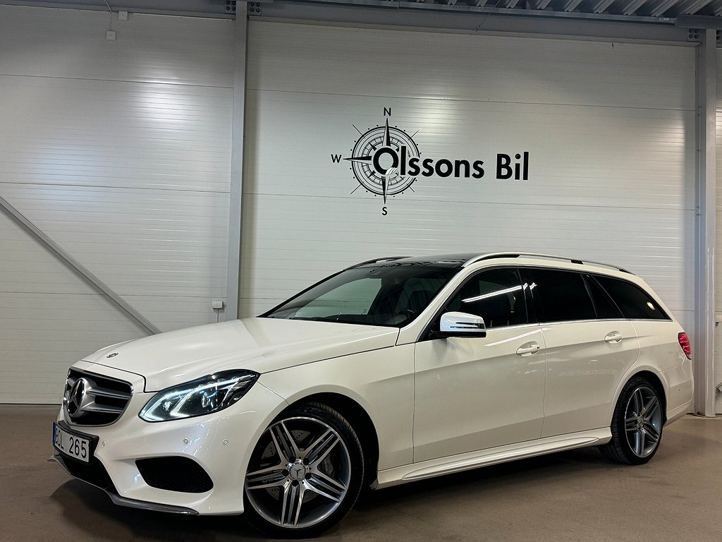 Mercedes-Benz E 350 T BlueTEC AMG pkt Aut Drag H/K GPS Pano 