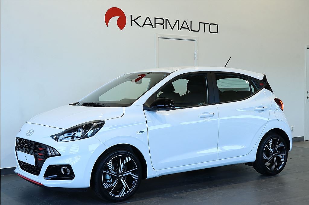 Hyundai i10 1.0 T-GDI 90hk N-line PL 2.545kr Kamera CarPlay Navi