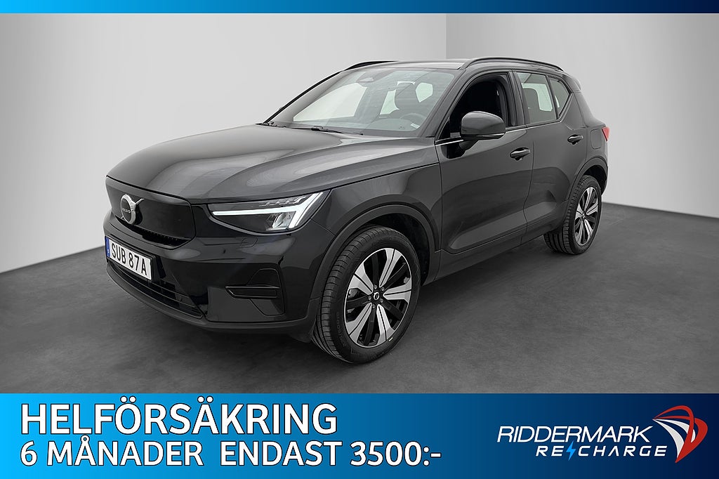 Volvo XC40 Recharge Twin motor 408hk Värm Drag Kamera MOMS