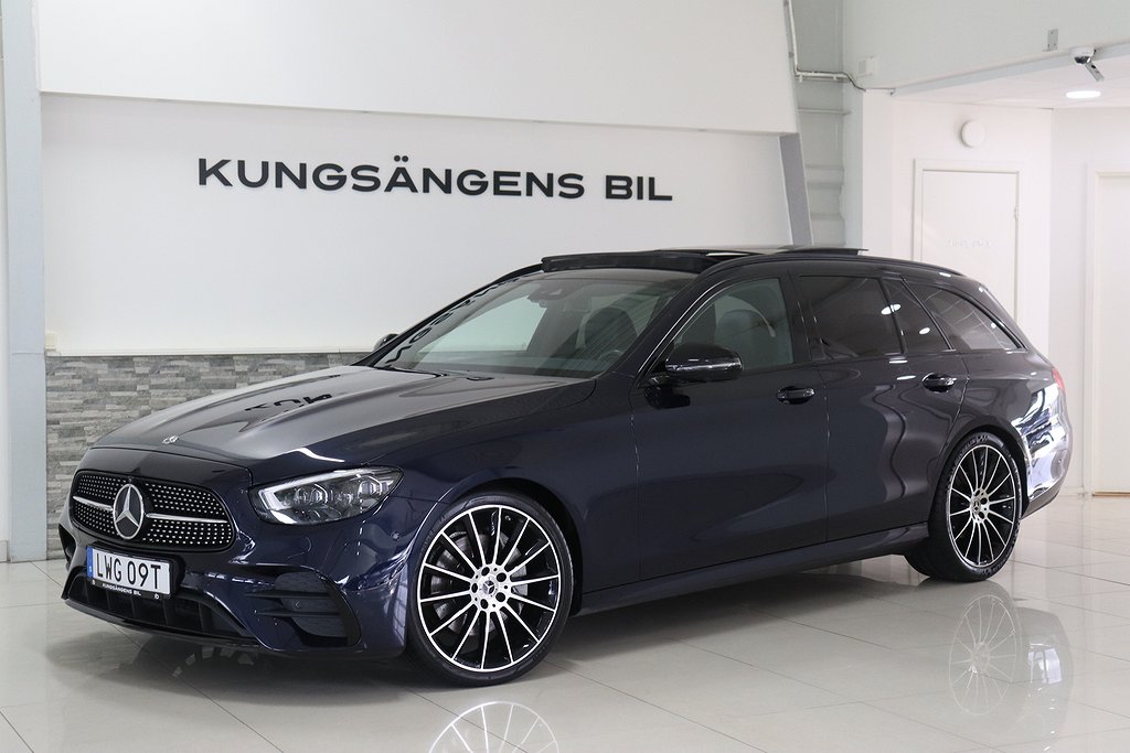 Mercedes-Benz E 220d AMG Burmester Pano Värmare MOMS 194HK