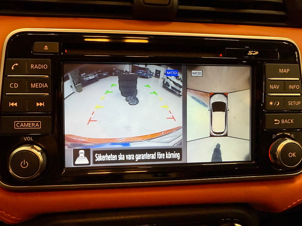 Nissan Micra Tekna 0.9 Turbo 360* Kamera V-hjul Nybesiktigad Helgkampanj! - miniatyr 18