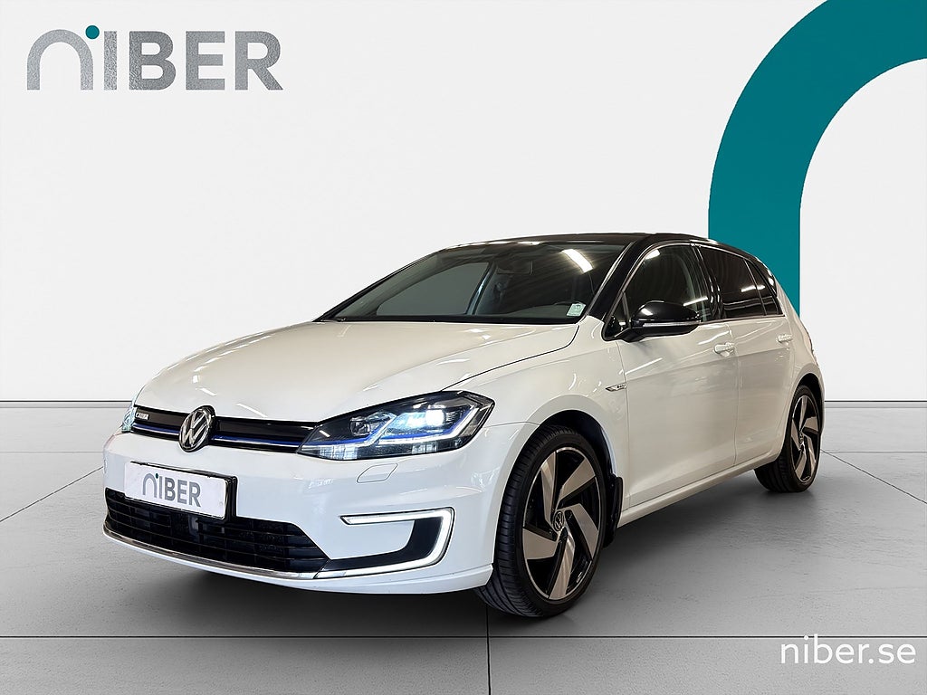 Volkswagen E-Golf e-Golf, värmepump, SOH 91,1%, Kamera, Navi