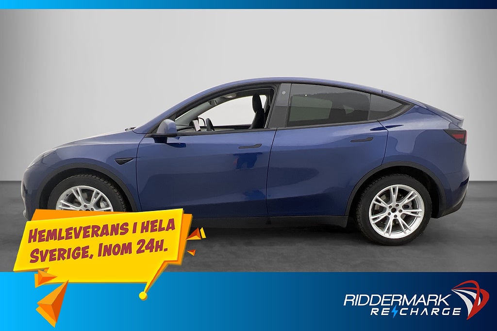 Tesla Model Y Long Range AWD Pano AP Drag Moms Kamera Skinn