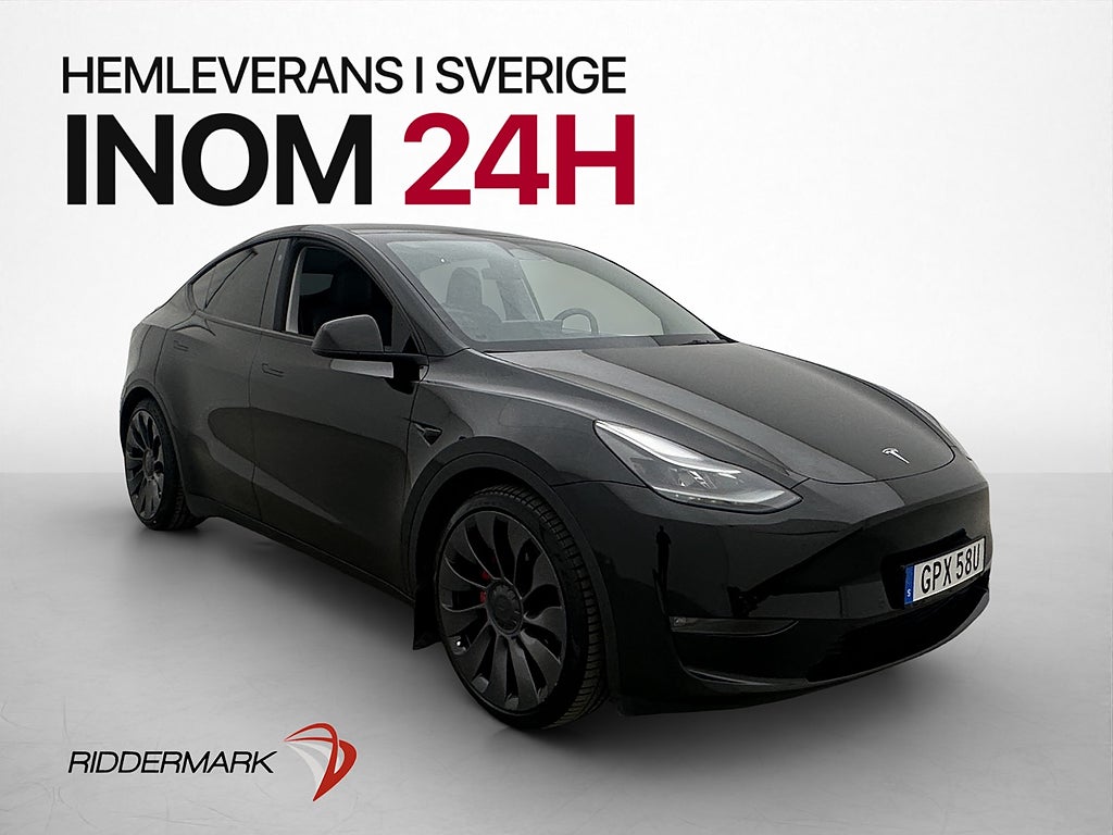 Tesla Model Y Performance AWD Dragkrok  Autopilot Panorama