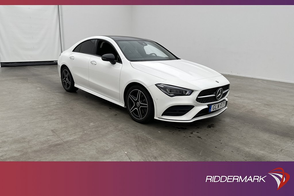 Mercedes-Benz CLA 200 Coupé 163hk AMG Pano Burm Wide Elstol