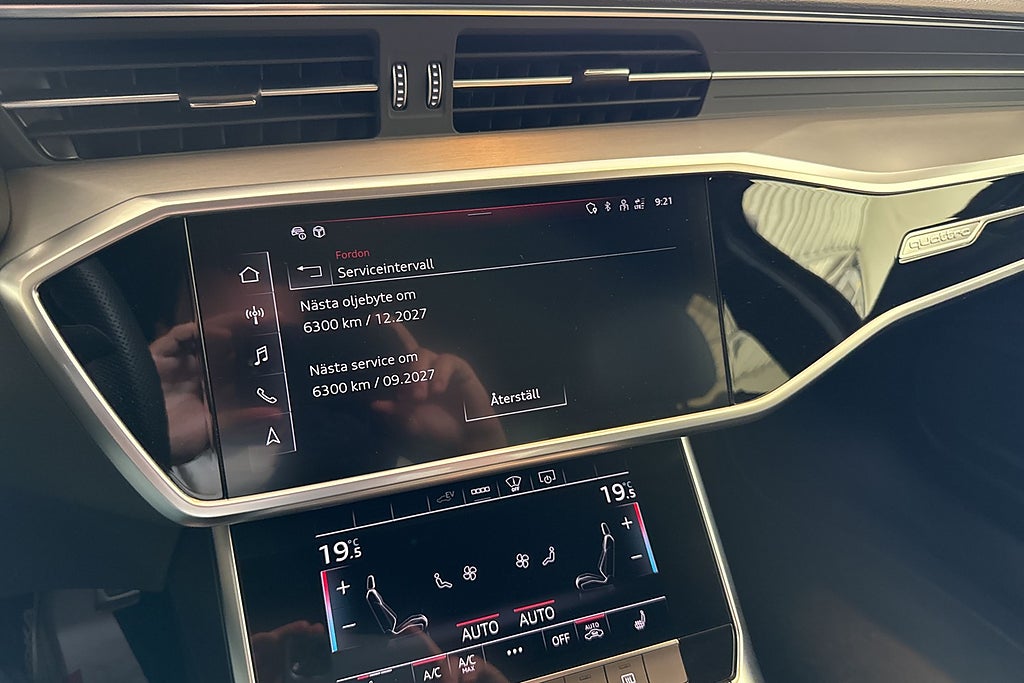 Audi A6 Sedan 55 TFSIe quattro Aut S line Moms Sov Hjul Värmare miniatyr 9