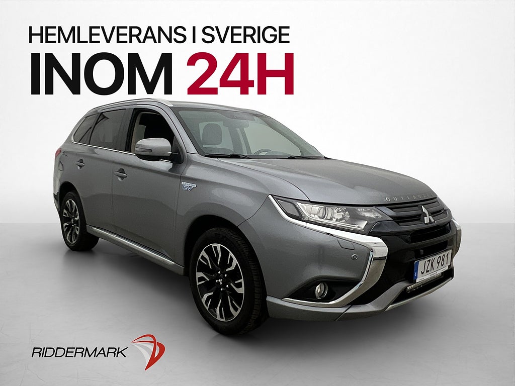 Mitsubishi Outlander PHEV AWD B-Kamera Drag Skinn/Alcantara