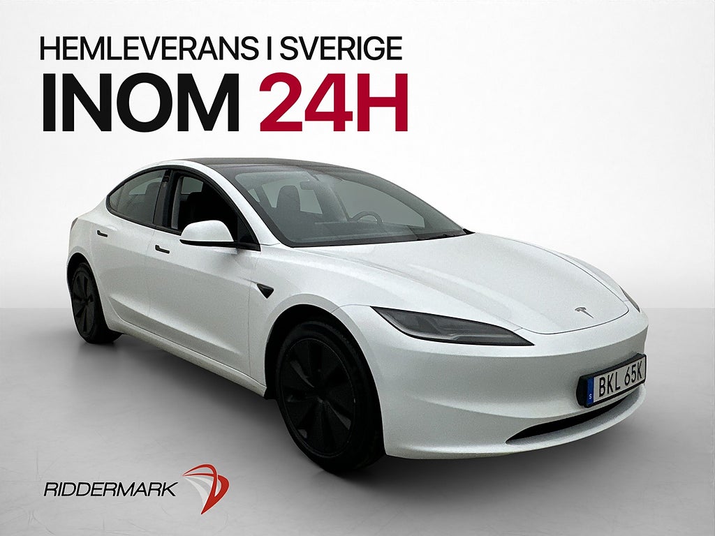 Tesla Model 3 Standard Range Pano Värmepump Kamera Navi
