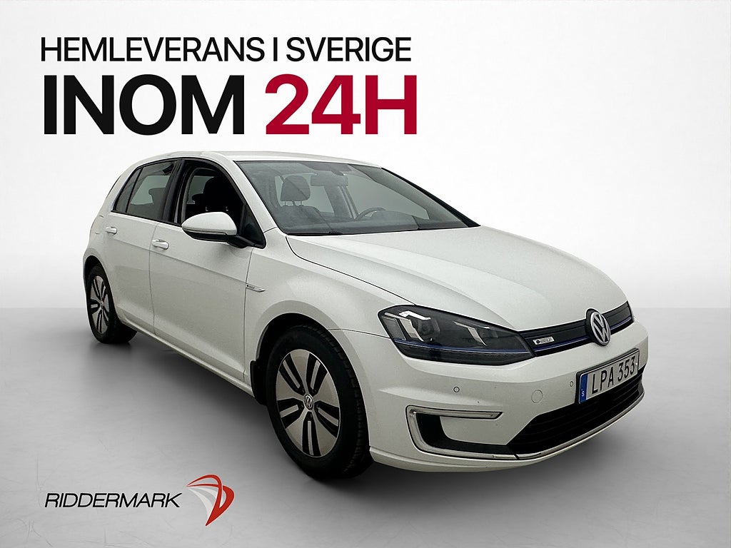 Volkswagen E-Golf 115hk Värmepump Sensorer Adaptiv-Fart