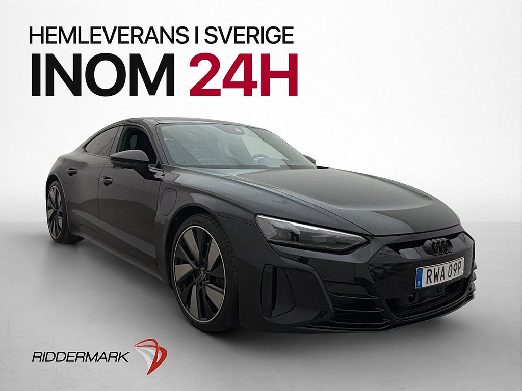 Audi e-tron GT Q 476hk Pano B&O Matrix Svart Optik Värm