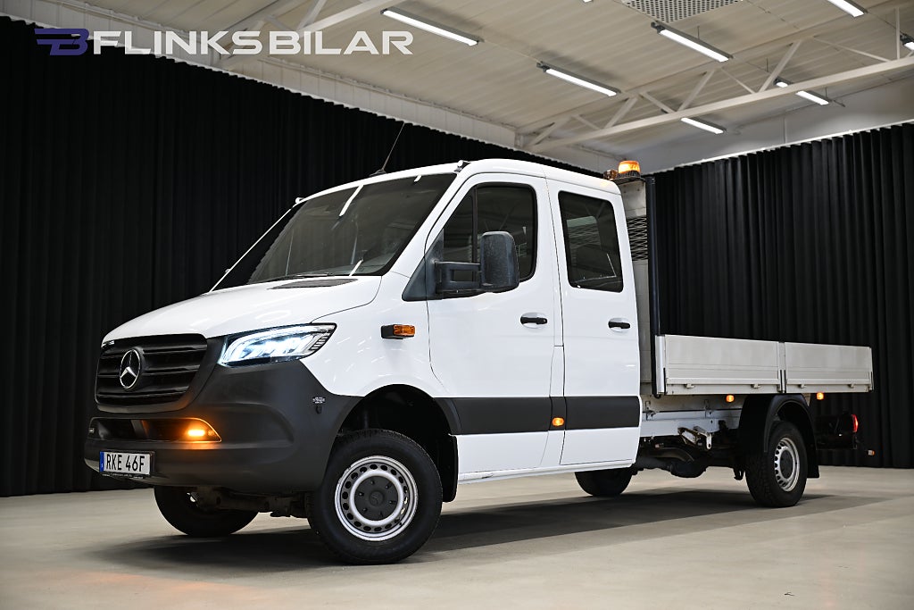 Mercedes-Benz Sprinter 316 CDI 4x4 7G+ Automat|Flak|Dubbelhytt|3.5ton-dragvikt