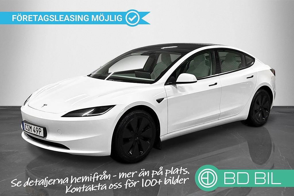 Tesla Model 3 Long Range AWD MOMS PANORAMA FACELIFT LJUS INREDNING