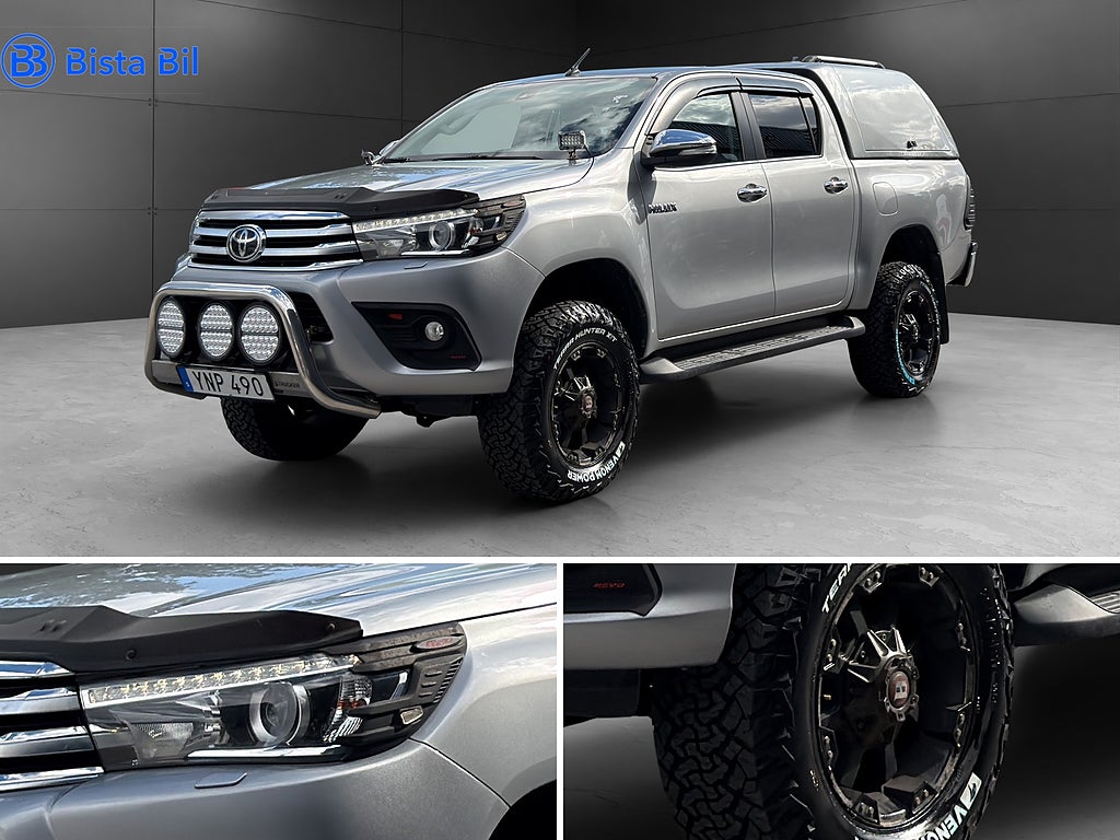 Toyota Hilux DUBBELHYTT 2.4 AWD / EXTRALJUS / VÄRMARE / KÅPA 150hk